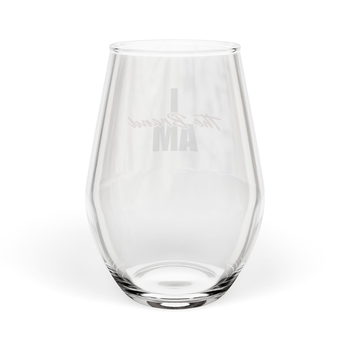 S̶t̶e̶m̶l̶e̶s̶s̶ Sip Less Lest' You Be Judged Wine Glass