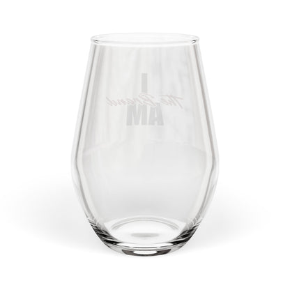 S̶t̶e̶m̶l̶e̶s̶s̶ Sip Less Lest' You Be Judged Wine Glass
