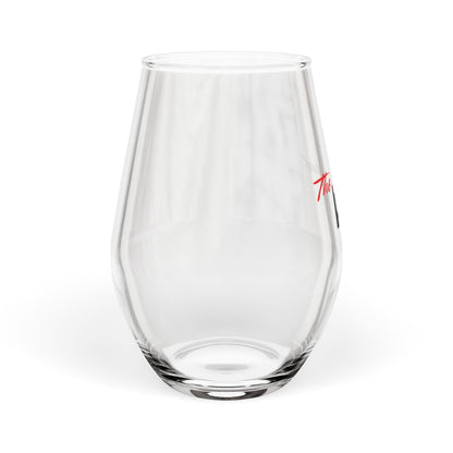 S̶t̶e̶m̶l̶e̶s̶s̶ Sip Less Lest' You Be Judged Wine Glass